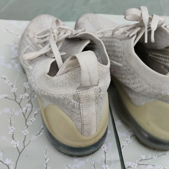 Nike Women's Cream Knit Sneakers - Picture 2 of 4